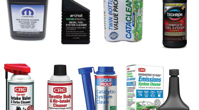 collage of EGR cleaner products
